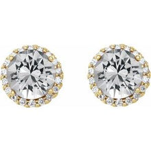 14K Yellow 1/2 CTW Natural Diamond Earrings 86509:851:P