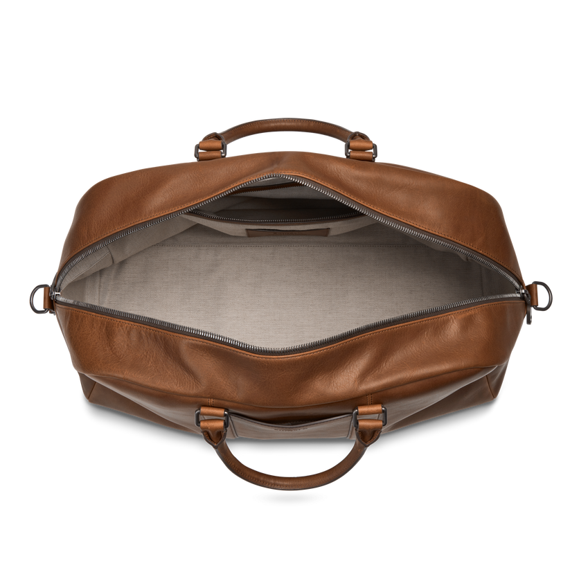 Shinola Leather Runwell Duffle Bag S0320294780-1-MedBrn-OS-VNM