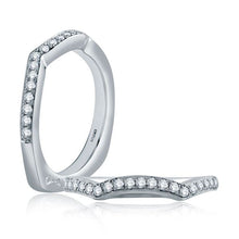 A.Jaffe Wedding Bands Uniquely Contoured Signature Shank™ Wedding Band MRS463/25