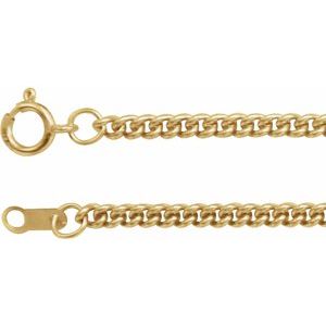 14K Yellow 2.25 mm Curb 24" Chain CH173:60007:P
