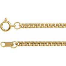 14K Yellow 2.25 mm Curb 20