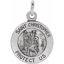 Sterling Silver 8 mm St. Christopher Medal R5024:67328:P