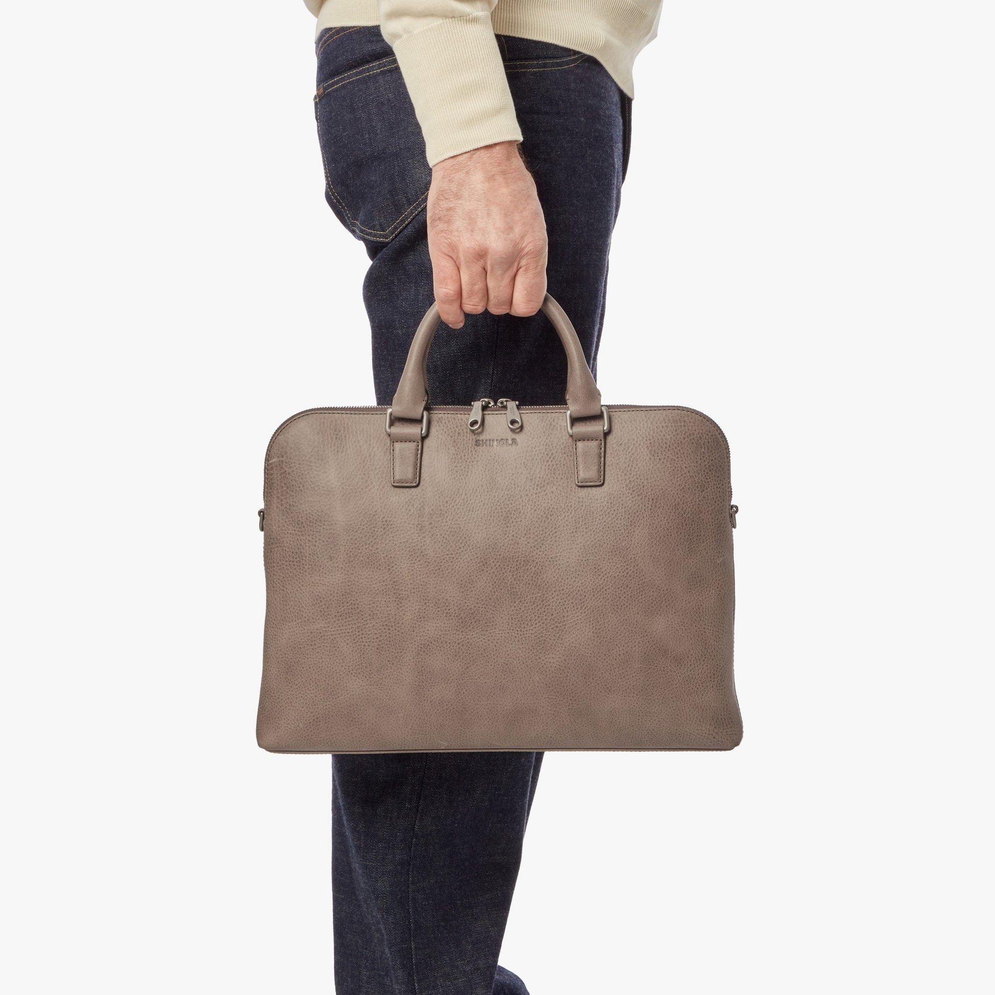 Shinola Leather Portfolio Briefcase S0320301984-1-Stn-OS-VNM