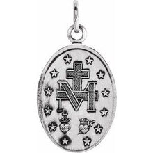 Sterling Silver 15x11 mm Oval Miraculous Medal  R5020:70001:P