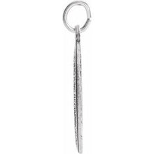 14K White 15x11 mm Oval Miraculous Medal R5020:304416:P