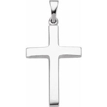 14K White Cross Pendant R41279:305418:P