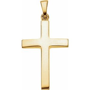 18K Yellow Cross Pendant R41279:3054183:P