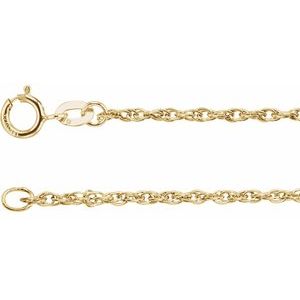 14K Yellow Gold-Filled 1.5 mm Rope 20" Chain CH70:92980:P