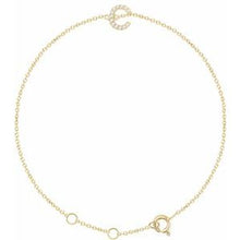 14K Yellow .04 CTW Natural Diamond Initial C 6-7