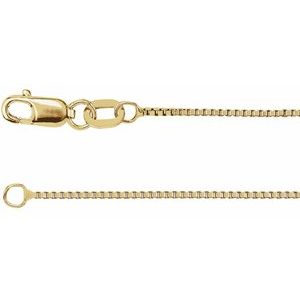 14K Yellow Gold-Filled .75 mm Box 18" Chain CH619:101:P