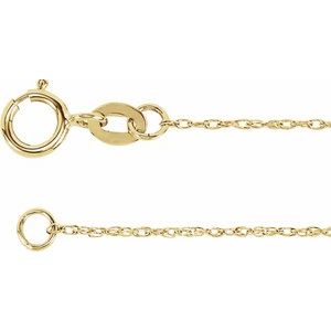 14K Yellow Gold-Filled 1 mm Rope 20" Chain CH12:60033:P