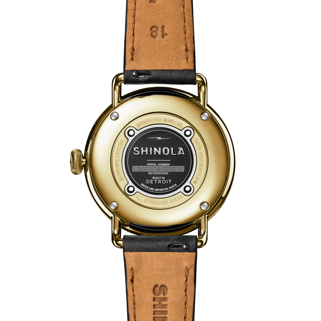 Shinola Canfield Watch S0120494093-1-Blk-38-USA