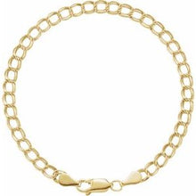 14K Yellow 4 mm Curb Charm 7