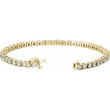 14K Yellow 4 3/4 CTW Natural Diamond Line 7