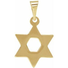 14K Yellow 14x12 mm Star of David Pendant R5032:63224:P