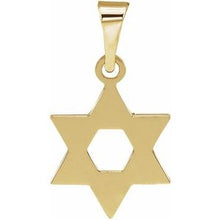 14K Yellow 12x9 mm Star of David Pendant R5032:66958:P