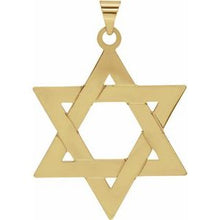 14K Yellow 32x26 mm Star of David Pendant R5032:104053:P