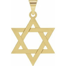 14K Yellow 25x19 mm Star of David Pendant R5032:104055:P