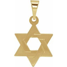 14K Yellow 14x12 mm Star of David Pendant R5032:63224:P