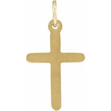 14K Yellow Cross Pendant R41148:106:P