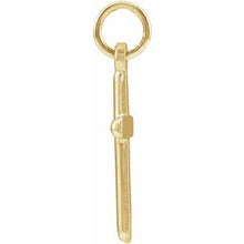 14K Yellow Cross Pendant R41148:104:P
