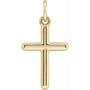 14K Yellow Cross Pendant