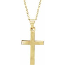 14K Yellow Cross 18