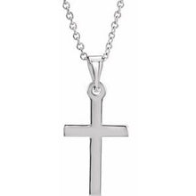 Sterling Silver Cross 18