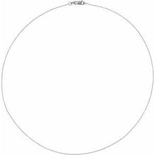 14K White 1 mm Diamond-Cut Bead 18