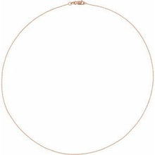 14K Rose 1 mm Diamond-Cut Bead 18