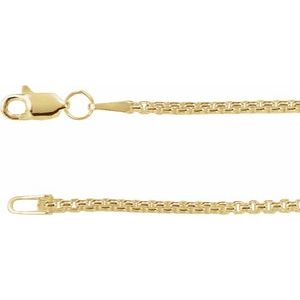 14K Yellow 1.8 mm Rounded Box 18" Chain CH1091:607:P