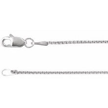 Sterling Silver 1 mm Rounded Box 7