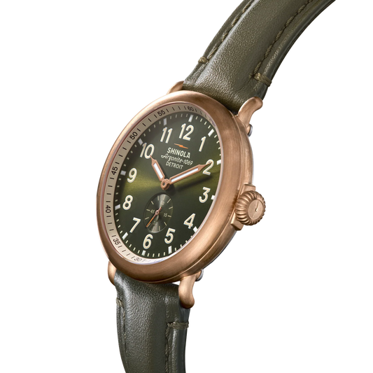 Bronze Runwell 34mm Dark Olive Watch S0120494089-1-DkOlv-43-USA