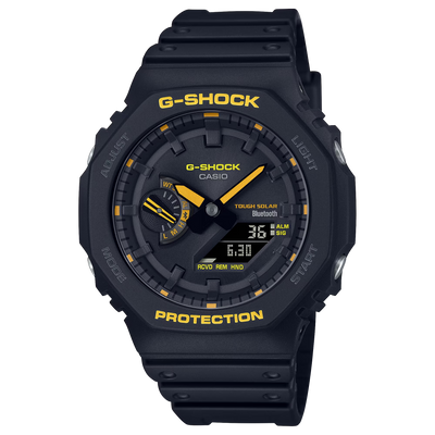 G-Shock GAB2100CY-1A Analog-Digital Black Yellow Octagon Casioak