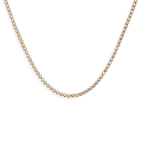 Shinola Jewelry 7 Carat Diamond Tennis Necklace S1820309381-C-14kYG-OS-CHN