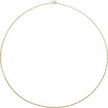 14K Yellow 1.28 mm Figaro 24