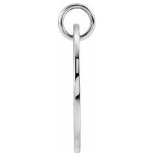 Sterling Silver Pierced Heart 15 mm Disc Pendant 87235:104:P