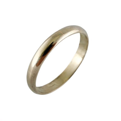 14k White Gold Band Ring