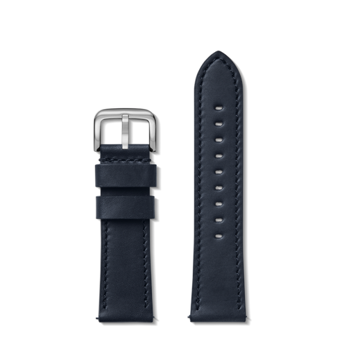 24mm Navy Leather Watch Strap S1120300480-1-Nvy-24\22-USA