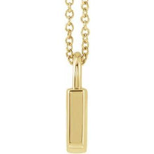 14K Yellow Engravable Lock 16-18