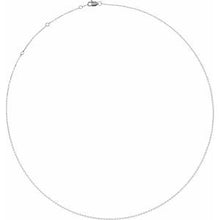 Sterling Silver 1 mm Adjustable Diamond-Cut Cable 16-18