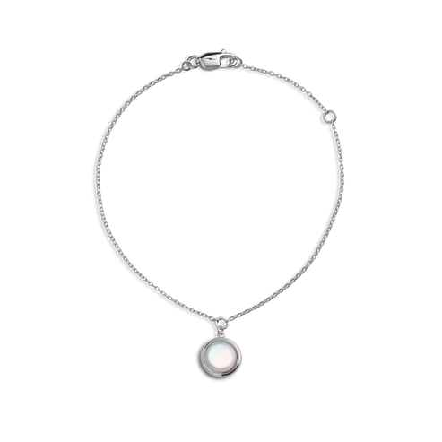 Shinola Jewelry Heirloom Mother Of Pearl Charm Bracelet S1820304578-1-StrlngSil-OS-THA