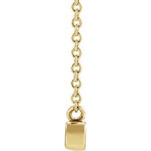 14K Yellow Petite Mama Script 18