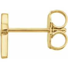 14K Yellow 7.5 mm Cross Single Earring R17014:102:P