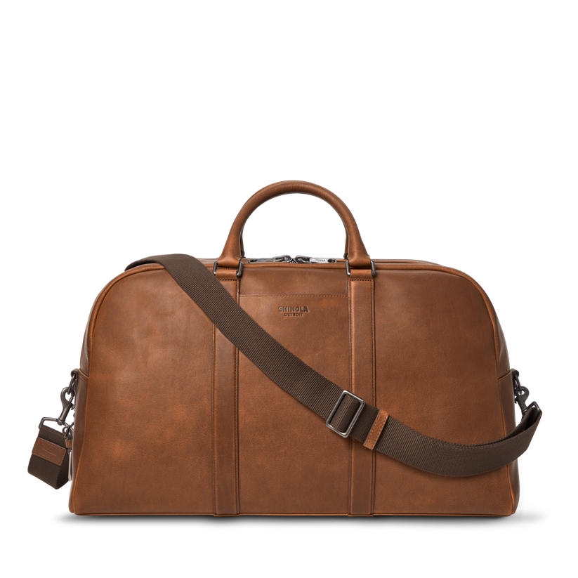 Shinola Leather Runwell Duffle Bag S0320294780-1-MedBrn-OS-VNM