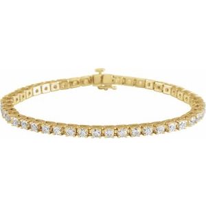 14K Yellow 5 CTW Lab-Grown Diamond Line 7 1/4" Bracelet 653702:LG143:P