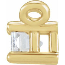 14K Yellow 1/8 CT Natural Diamond Solitaire Necklace Center 87521:120:P