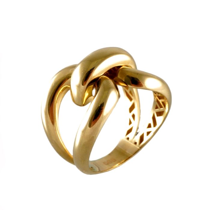 14k Knot Gold Ring for Women