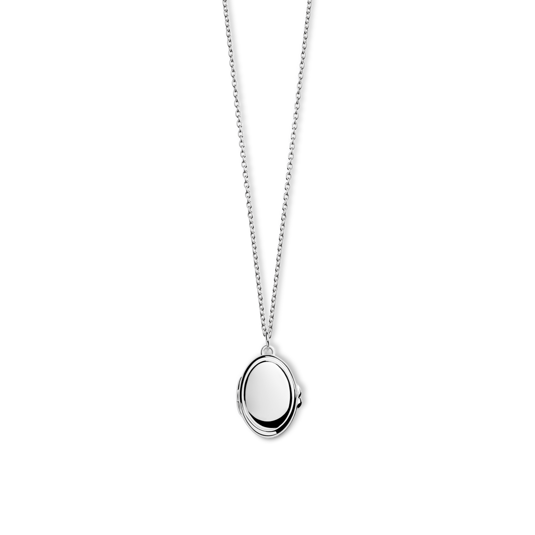 Shinola Jewelry Heirloom Petite Locket Necklace S1820304680-1-StrlngSil-OS-THA