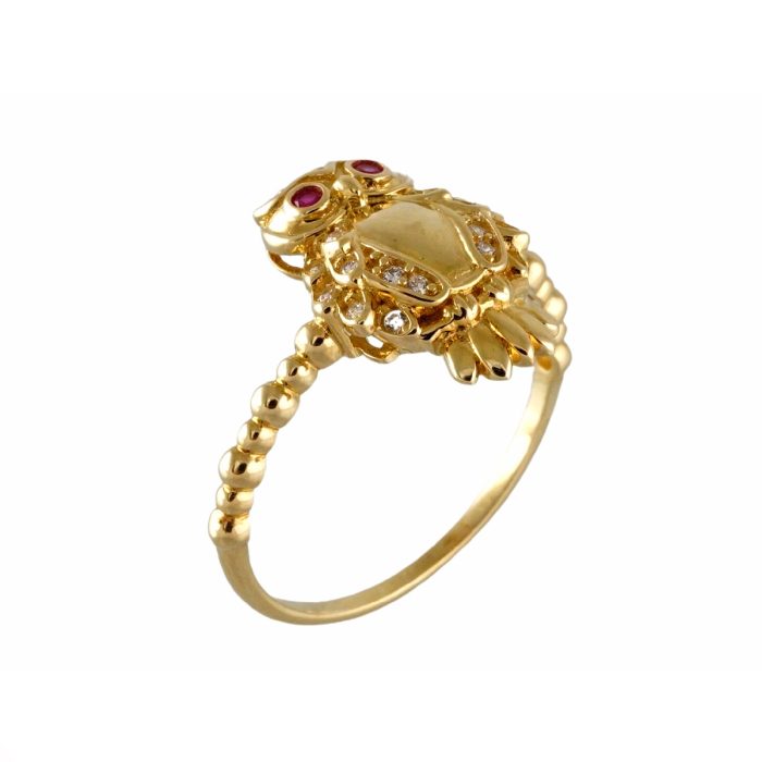 14k Owl Women’s Gold Ring by Midas Jewelry